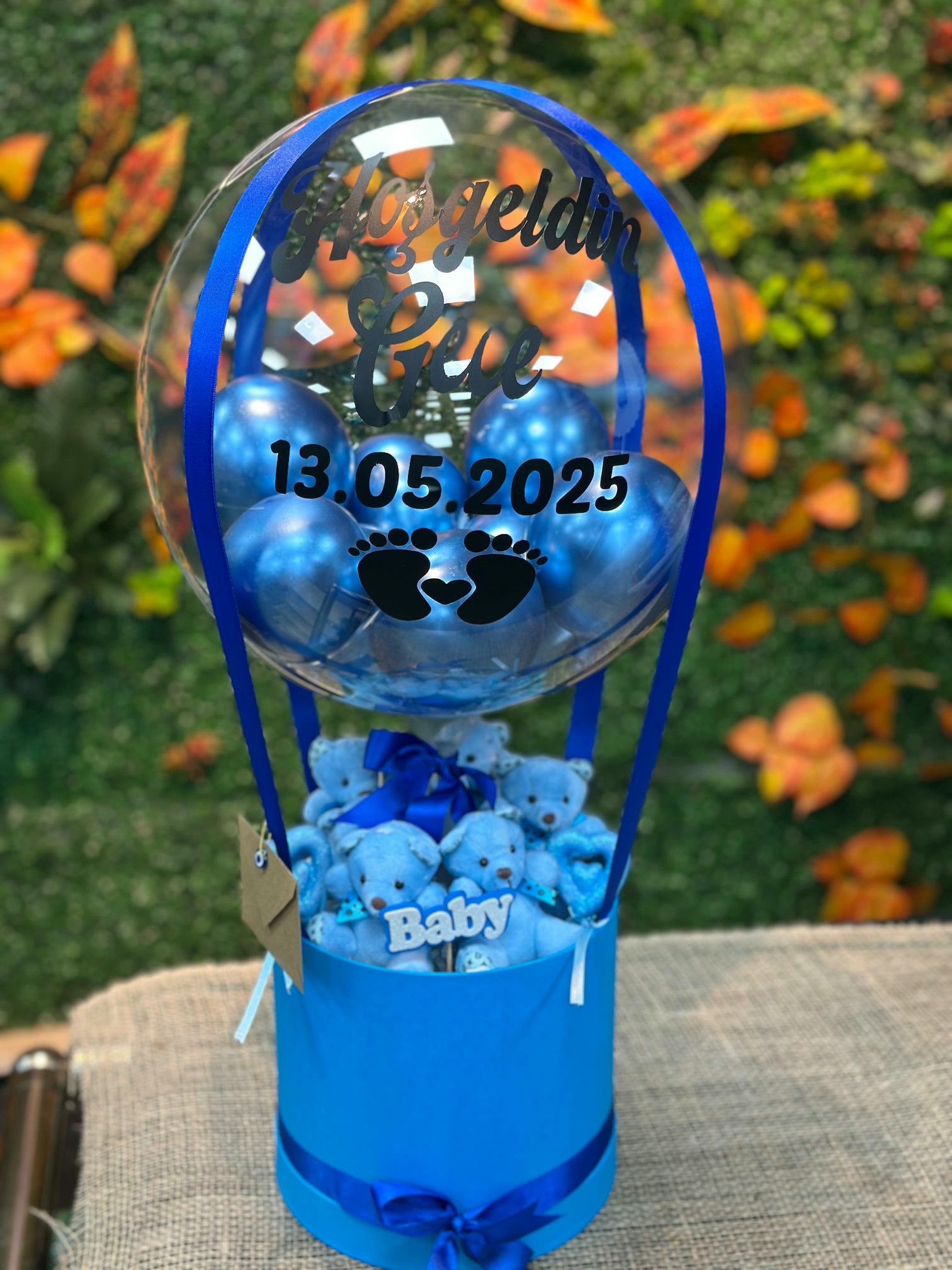Hoşgeldin Bebek Mavi Bobo Balon
