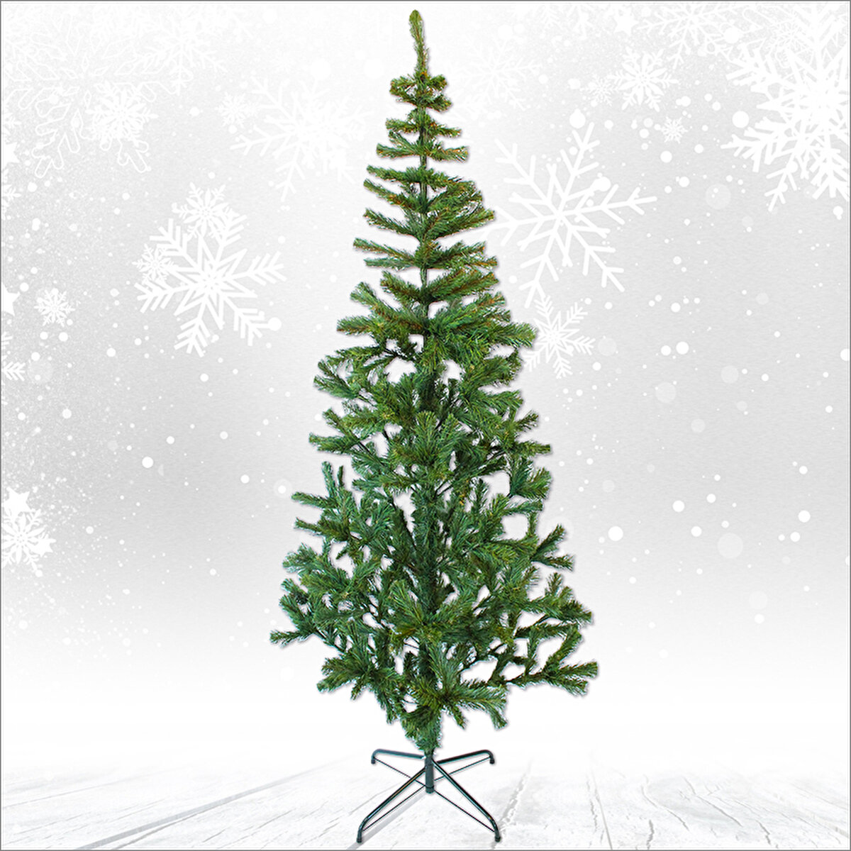 180 Cm Yılbaşı Çam Ağacı - 340 Dallı Ve Metal Ayaklı