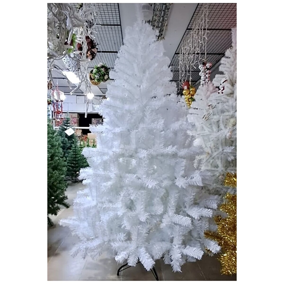 Beyaz Yılbaşı Ağacı 210 Cm 900 Gür Dal