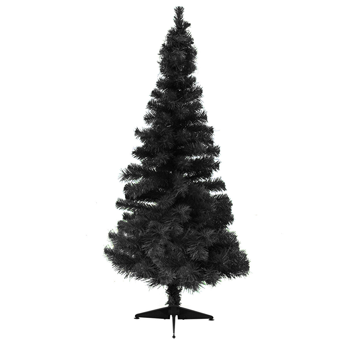 Luxury Yılbaşı Siyah Çam Ağacı 120 Cm Plastik Ayaklı Yılbaşı Ağacı
