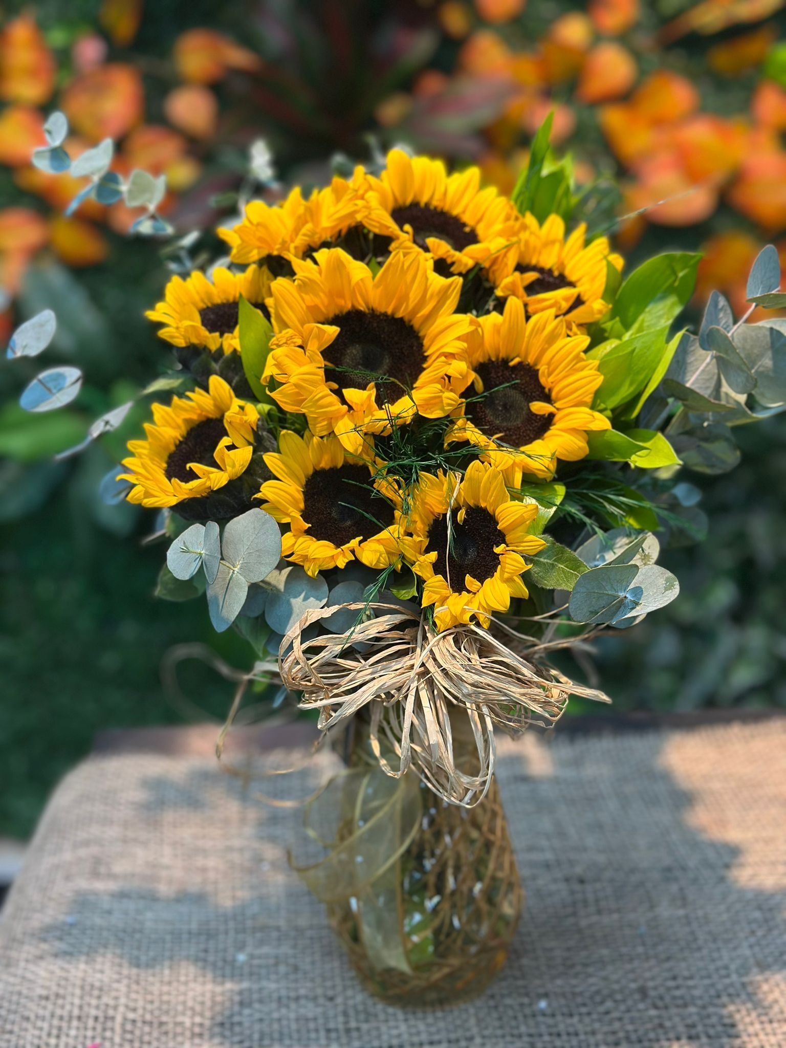 Vazoda Ayçiçeği Aranjmanı