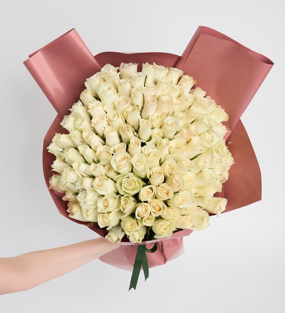 Somon Bukette 150 Beyaz Gül