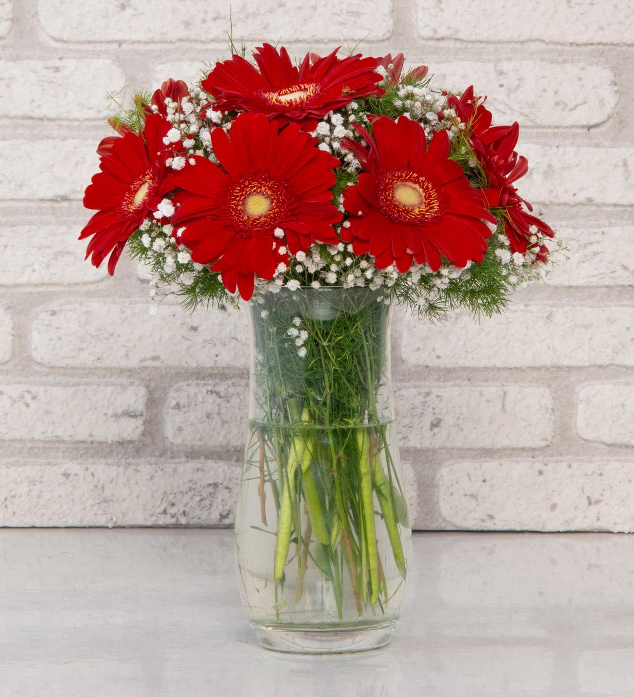 Vazoda Kırmızı Gerberalar