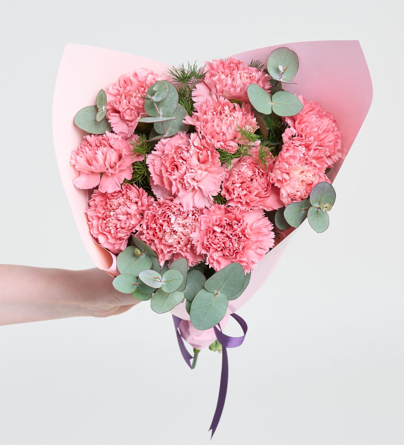 Pudra Bukette Pembe Karanfil